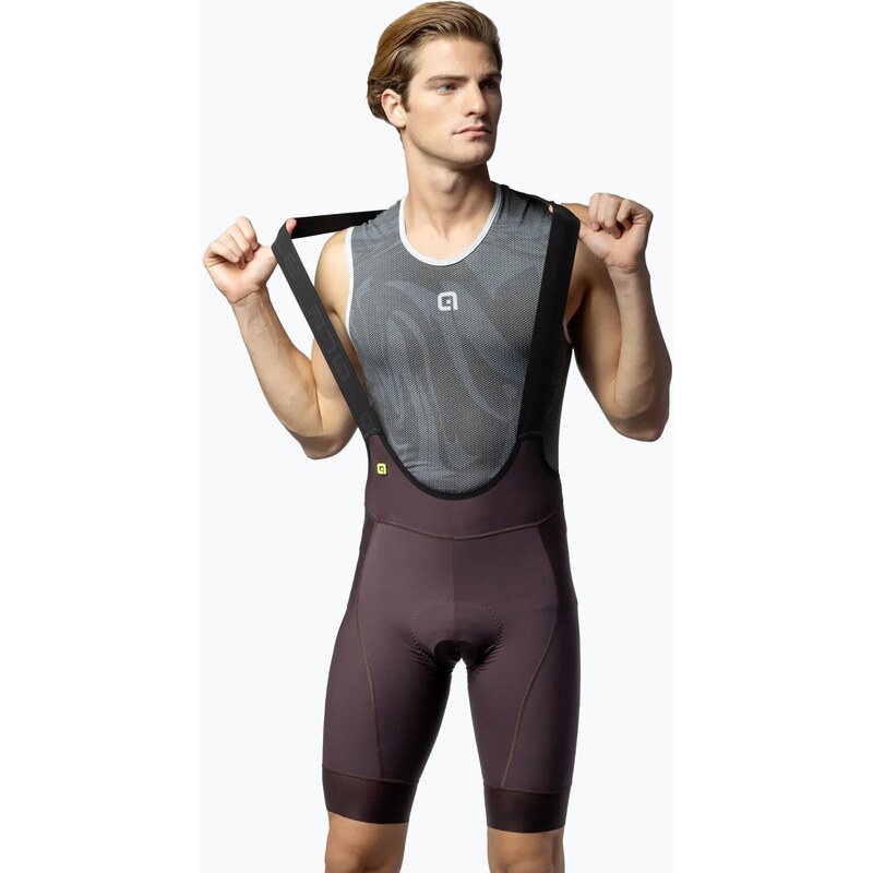 Pánské cyklistické šortky Alé Magic Colour Bibshorts brownie
