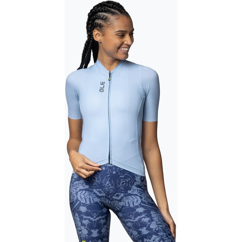 Dámský cyklistický dres Alé Color Block aqua