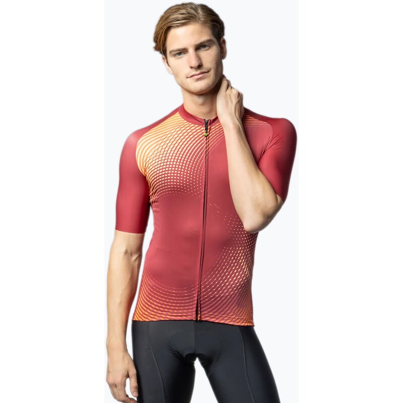 Pánský cyklistický dres Alé Optical bordeaux