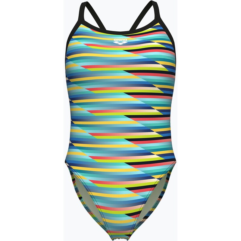 Dámské jednodílné plavky arena Racing Stripe Xcriss Cross black