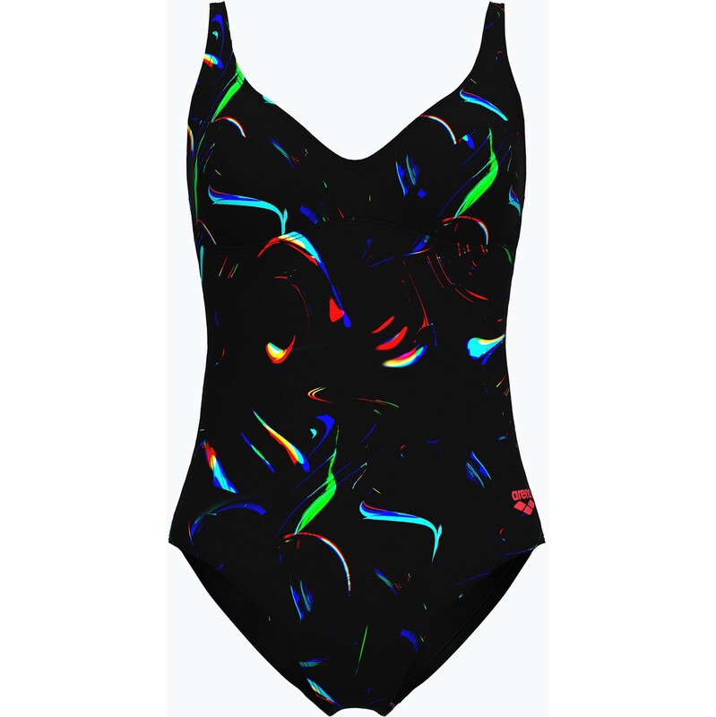 Dámské jednodílné plavky arena Abyss U Back multi black/black