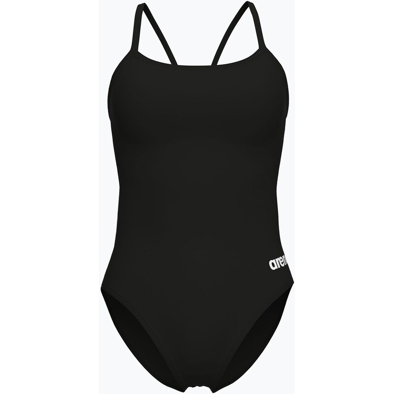 Dámské jednodílné plavky arena Lace Back Solid black/white