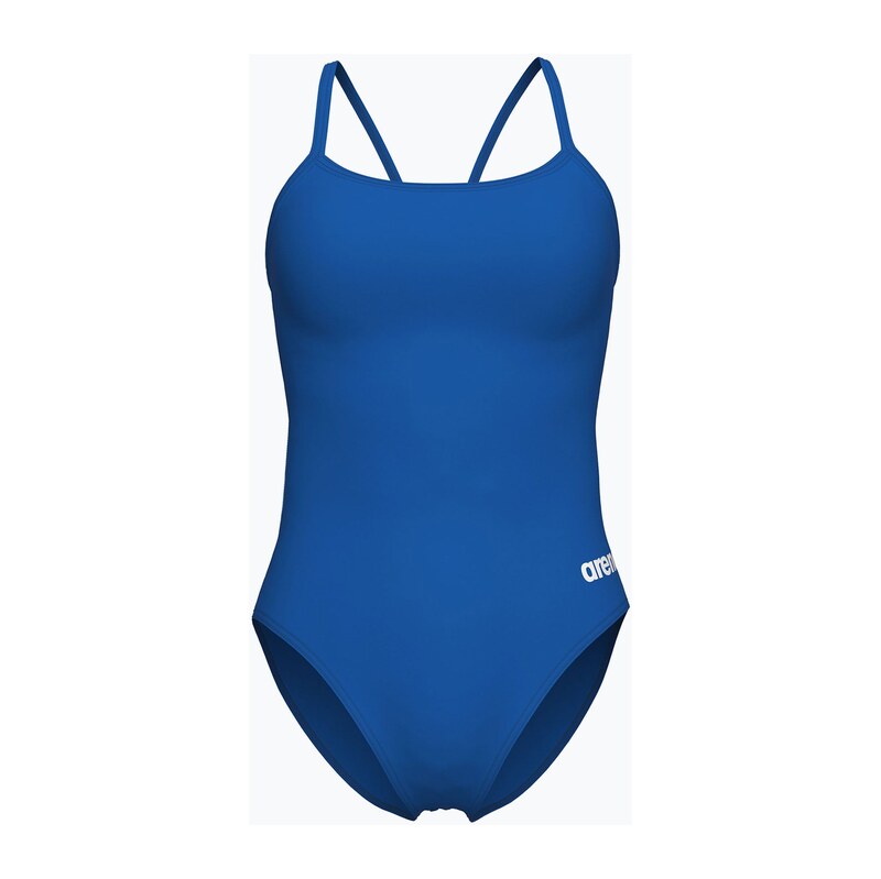 Dámské jednodílné plavky arena Lace Back Solid royal/white