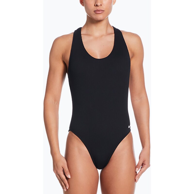 Dámské jednodílné plavky Nike Elevated Essential Crossback black