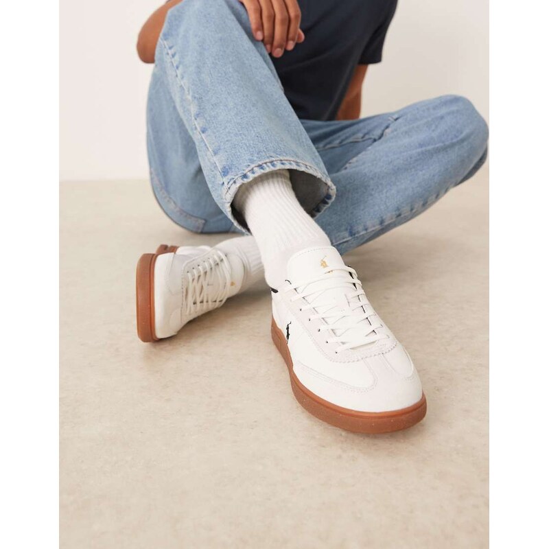 Polo Ralph Lauren trainer in white and black