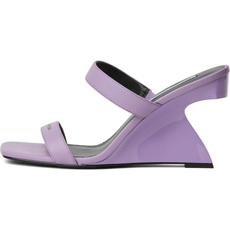 KARL LAGERFELD JEANS Pantofle Waverly Wedges fialová