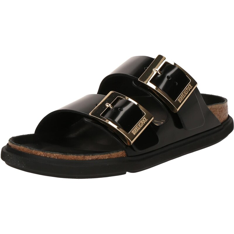 BIRKENSTOCK Sandály zlatá / černá