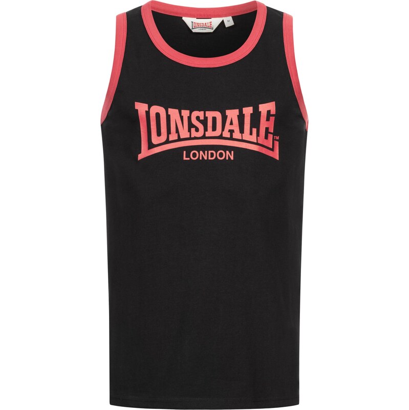 LONSDALE Tričko Knockan červená / černá