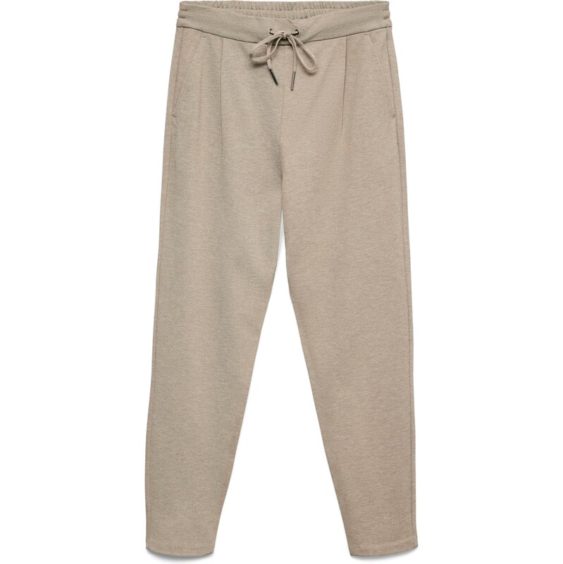 VERO MODA Kalhoty se sklady v pase VMEva hnědý melír
