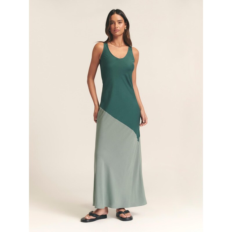 St MRLO Šaty LENNOX SLIP DRESS zelená