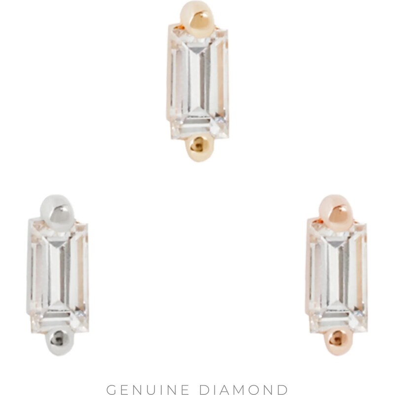 Buddha jewelry Bezzávitová koncovka piercingu Paris ze 14 kt
