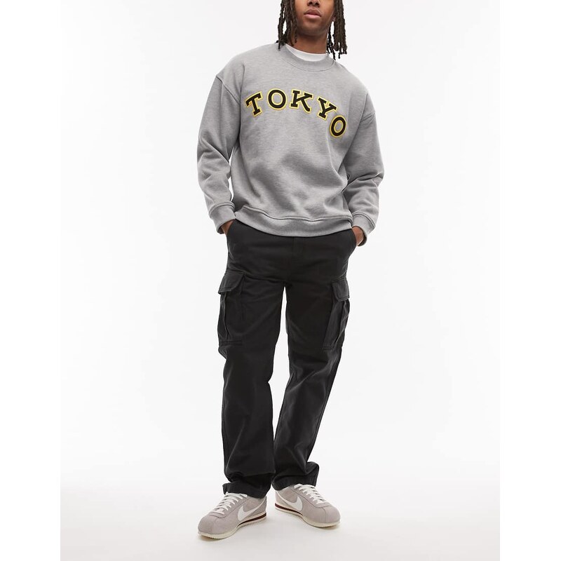 Tommy Jeans Otis baggy cargo trousers in black