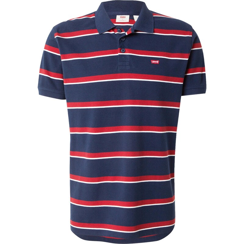 LEVIS  Tričko Housemark Polo Shirt marine modrá / červená třešeň
