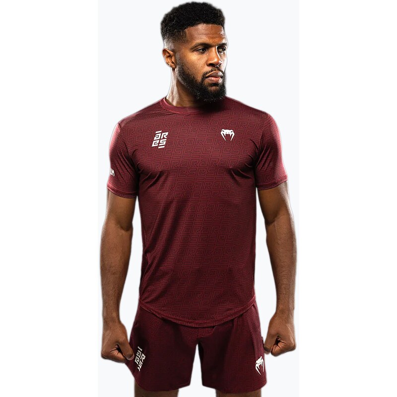 Pánské tréninkové tričko Venum X Ares 2.0 Dry Tech burgundy