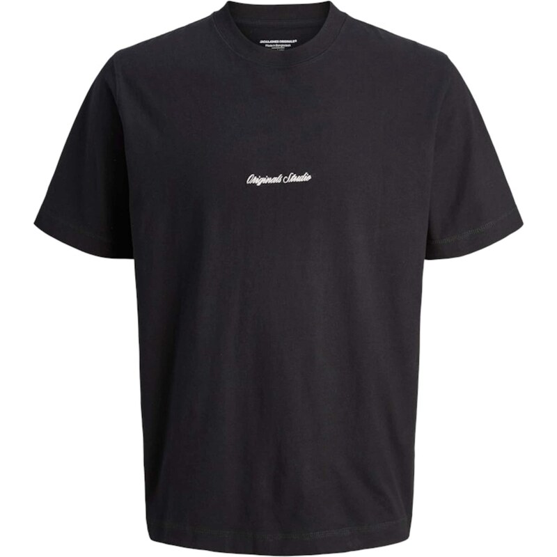 JACK & JONES Tričko JORNorrebro černá / bílá