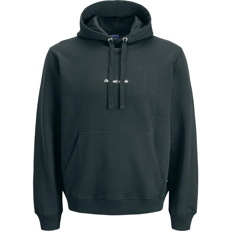 JACK & JONES Mikina JORNorrebro tmavě zelená / bílá