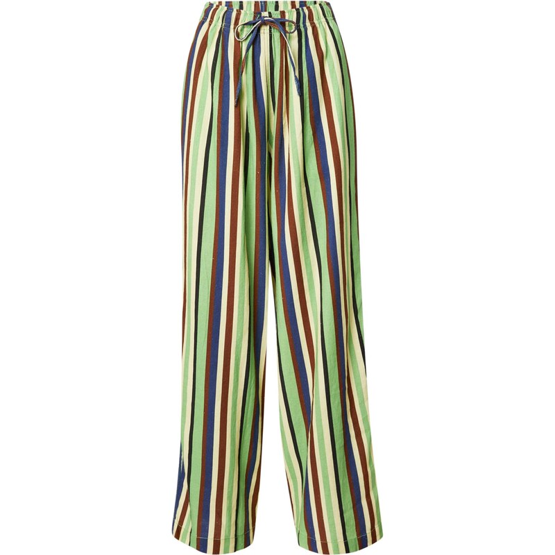 TOPSHOP Kalhoty modrá / rezavě hnědá / světle žlutá / světle