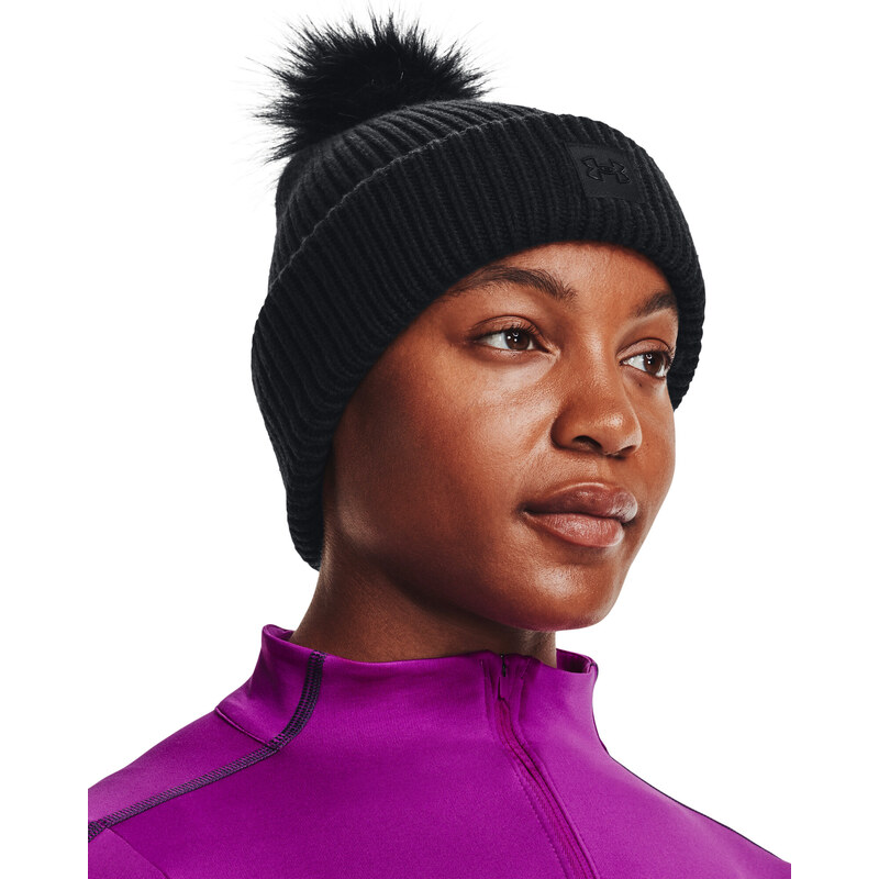Dámský pletený kulich Under Armour Halftime Ribbed Pom 73700299