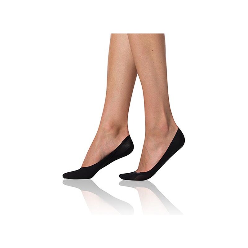 Černé balerínkové ponožky Bellinda COMFORT BALLERINAS