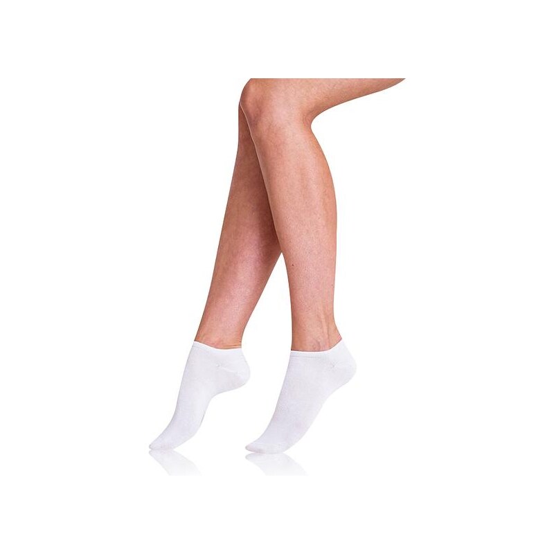 Sada dvou dámských ponožek v bílé barvě Bellinda COTTON IN-SHOE SOCKS 66970965