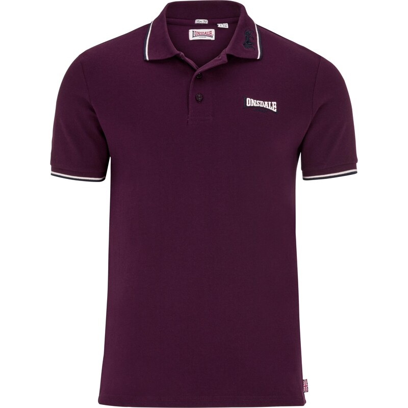 Pánské tričko s límcem Lonsdale Slim Fit