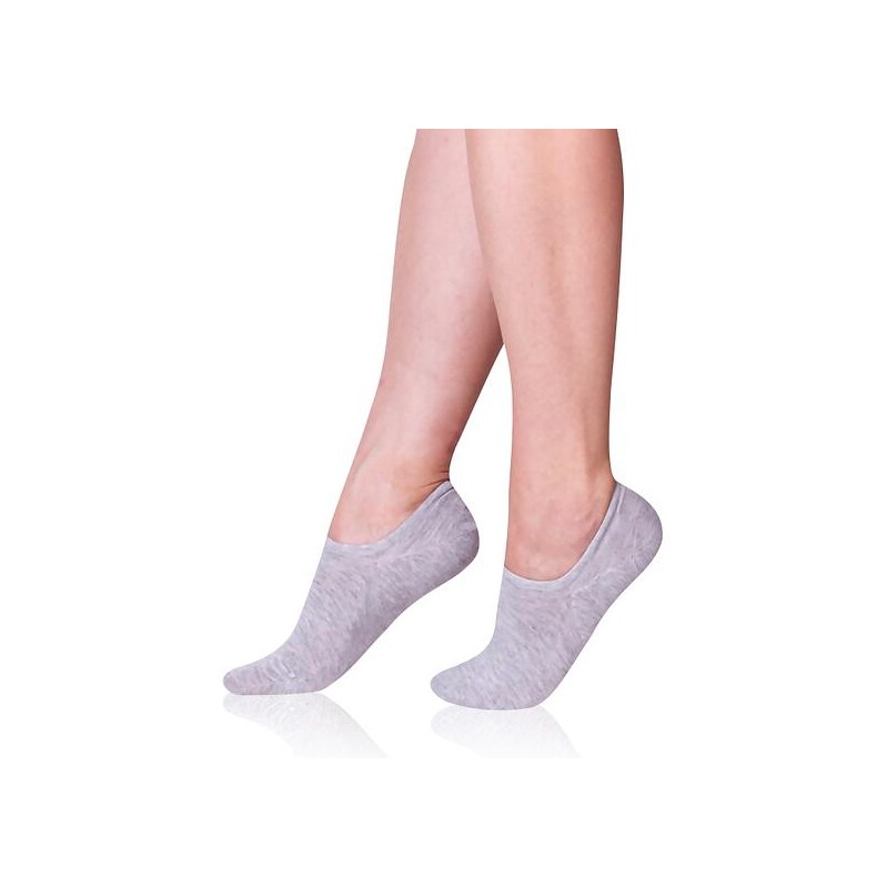 Šedé unisex ponožky Bellinda BAMBUS SNEAKER SOCKS