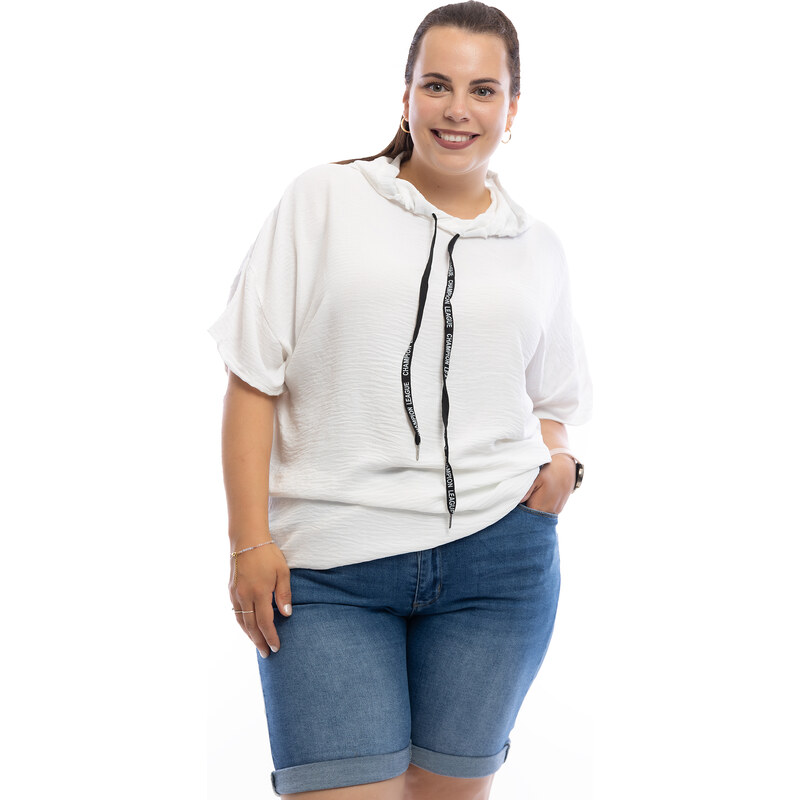 Italy fashion Letní tunika FARAO Barva: Bílá, Velikost: UNI: XL-3XL 107329553