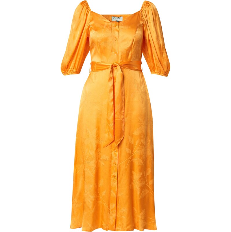 Closet London Šaty Closet London Sweetheart Neck Dress D7885 oranžová 109425734