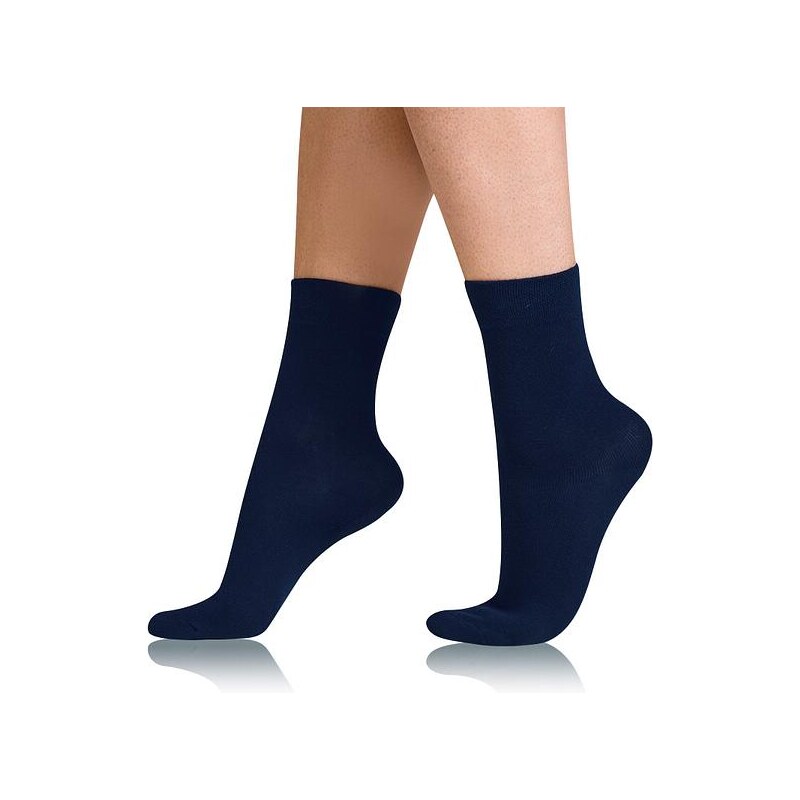 Tmavě modré dámské ponožky Bellinda COTTON COMFORT SOCKS
