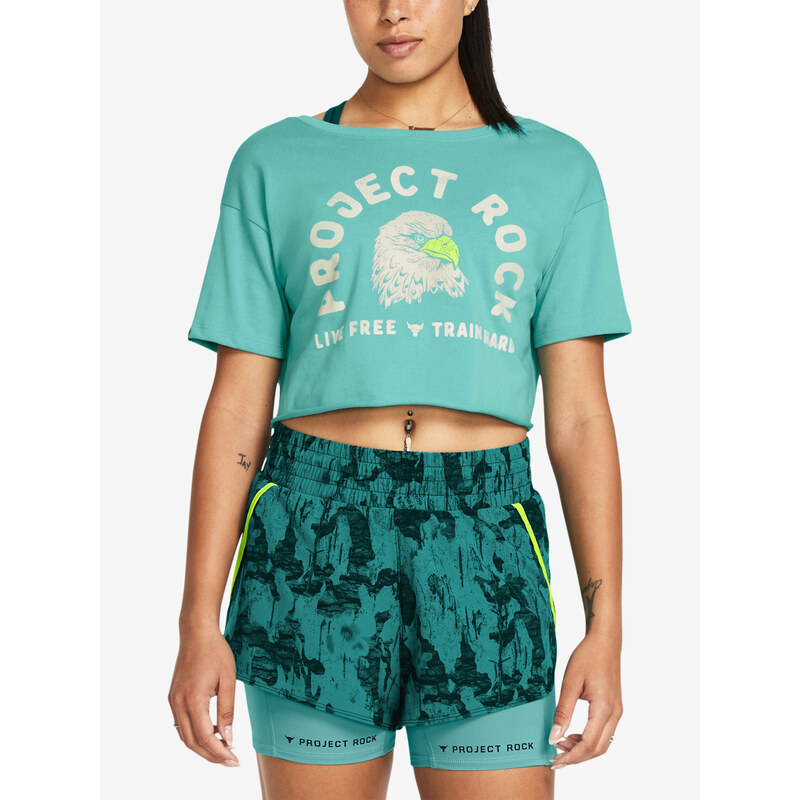 Tyrkysové dámské sportovní tričko Under Armour Pjt Rck Balance