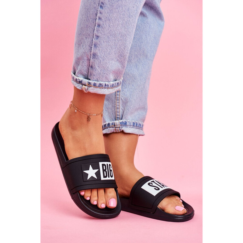 BIG STAR SHOES Dámské pantofle Big Star Contrast logo