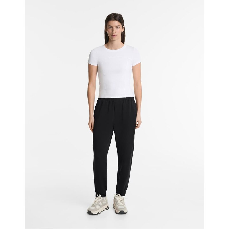 OYSHO Joggers with modal in black 107334153