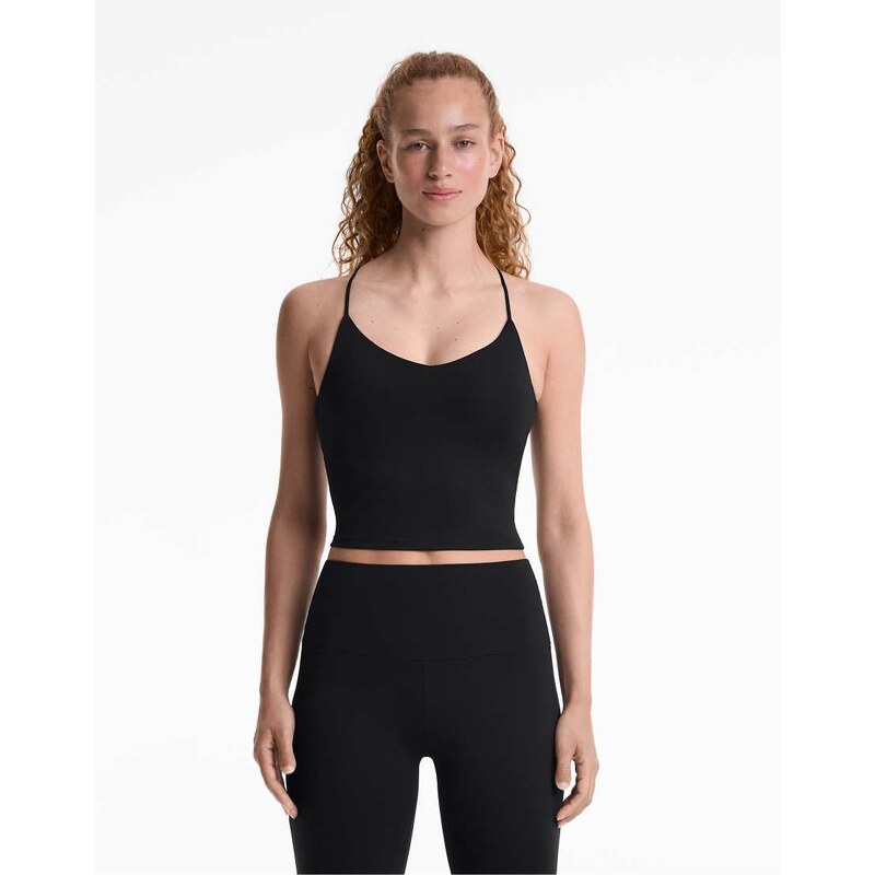 OYSHO Comfortlux tank top with adjustable straps in black