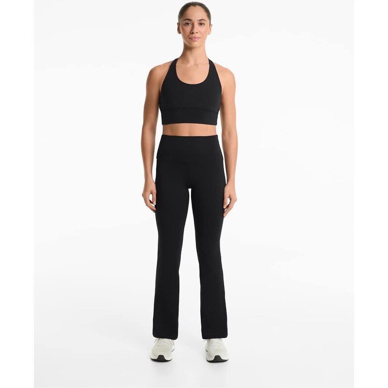 OYSHO high rise comfortlux flare trousers in black 107334371