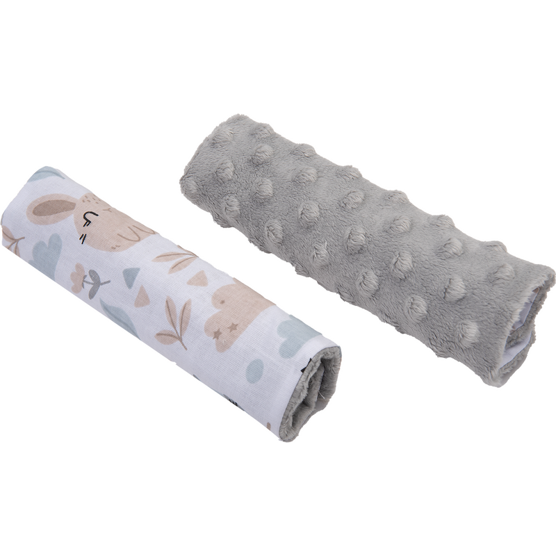 Medi Partners Stroller belt protectors (2 pcs.) cotton + minky –