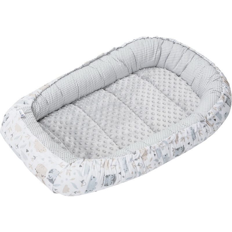 Medi Partners Baby cocoon/nest – Glade + gray Minky