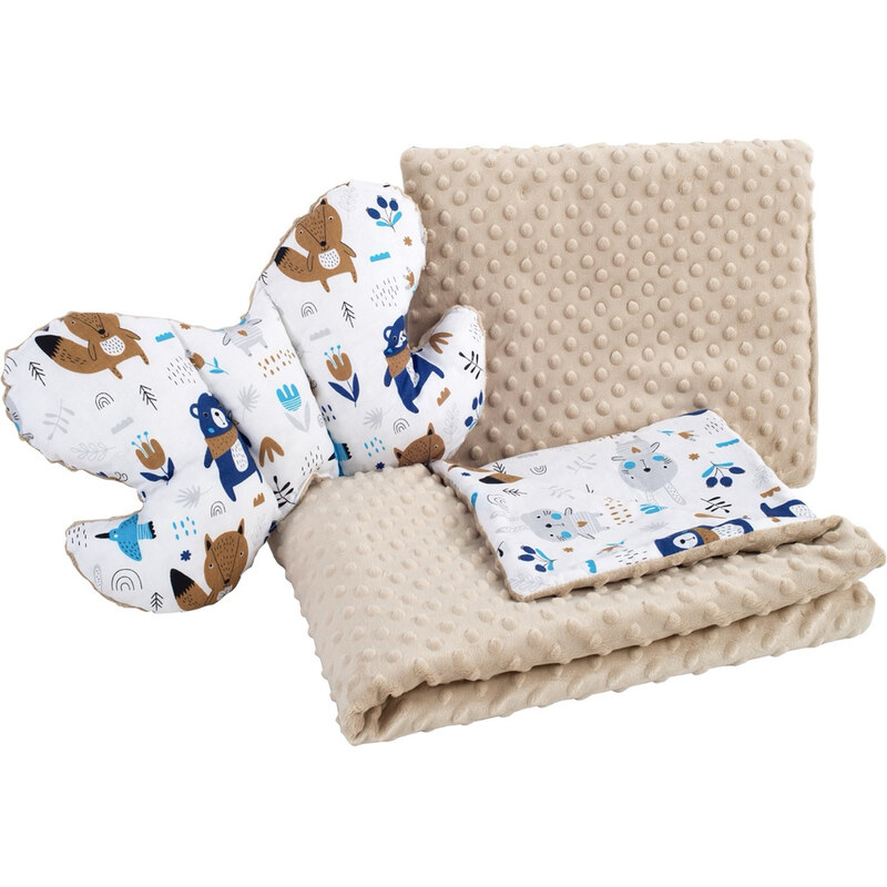 Medi Partners Quilt set with a stroller pillow + butterfly -