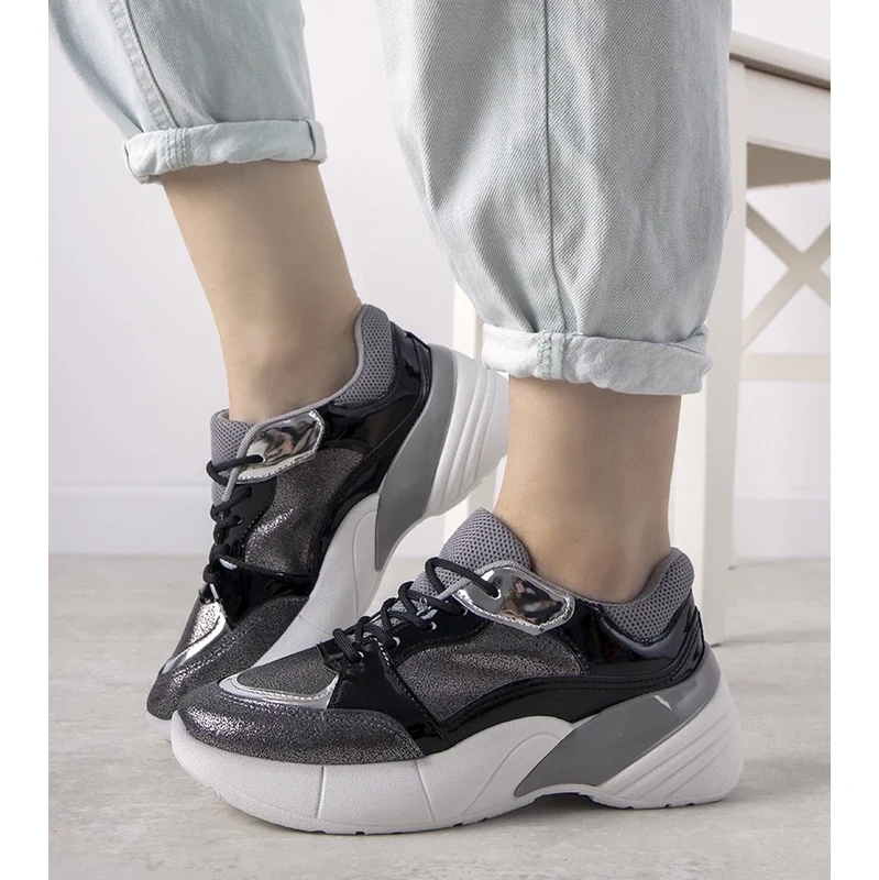 Gemre Black platform sneakers Rude