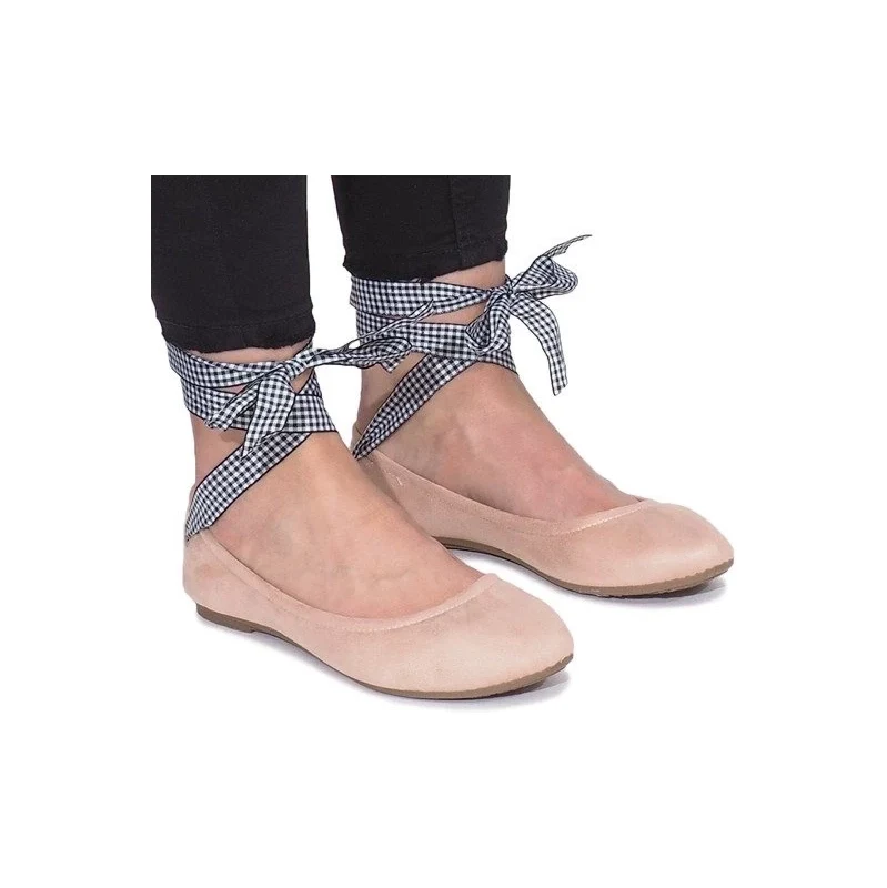 Gemre Pink ballerinas with a bow Acro 106989862