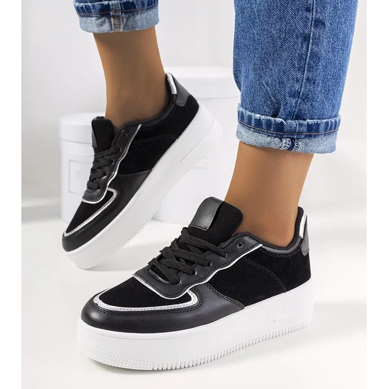 Gemre Black womens sneakers Statela