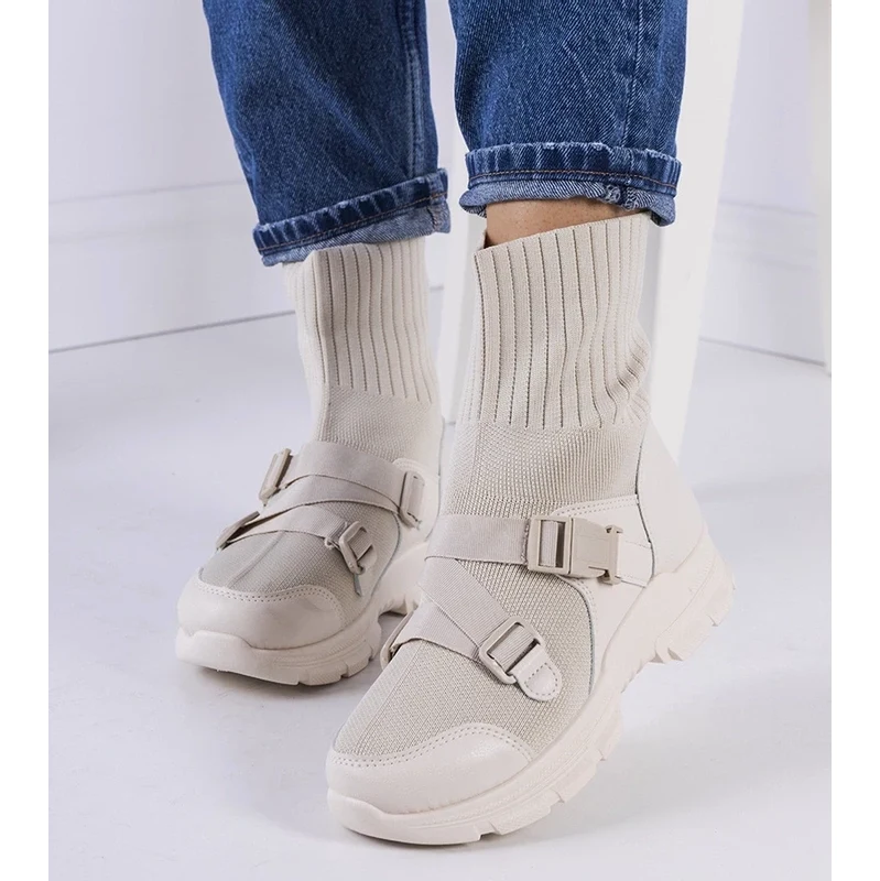 Gemre Beige Saker Sneakers