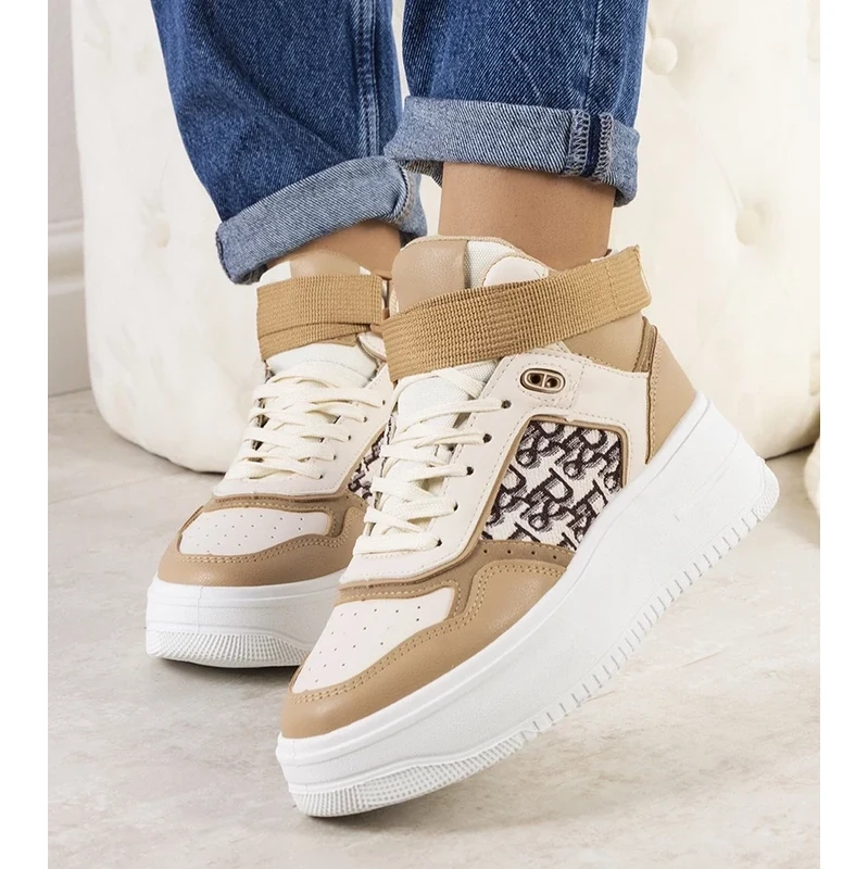 Gemre Beige high-top sneakers Adolis