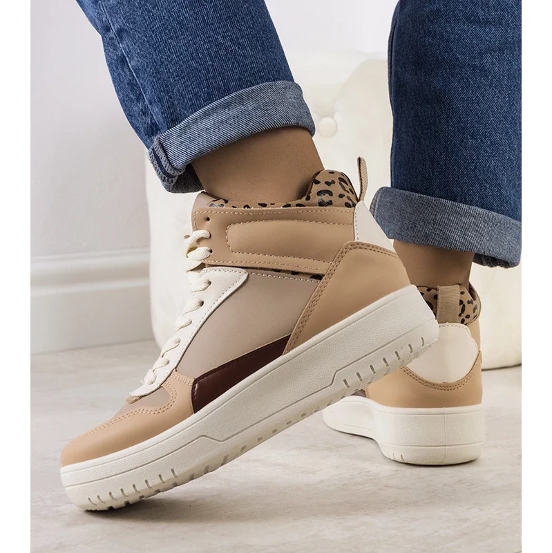 Gemre Beige high-top sneakers Adite