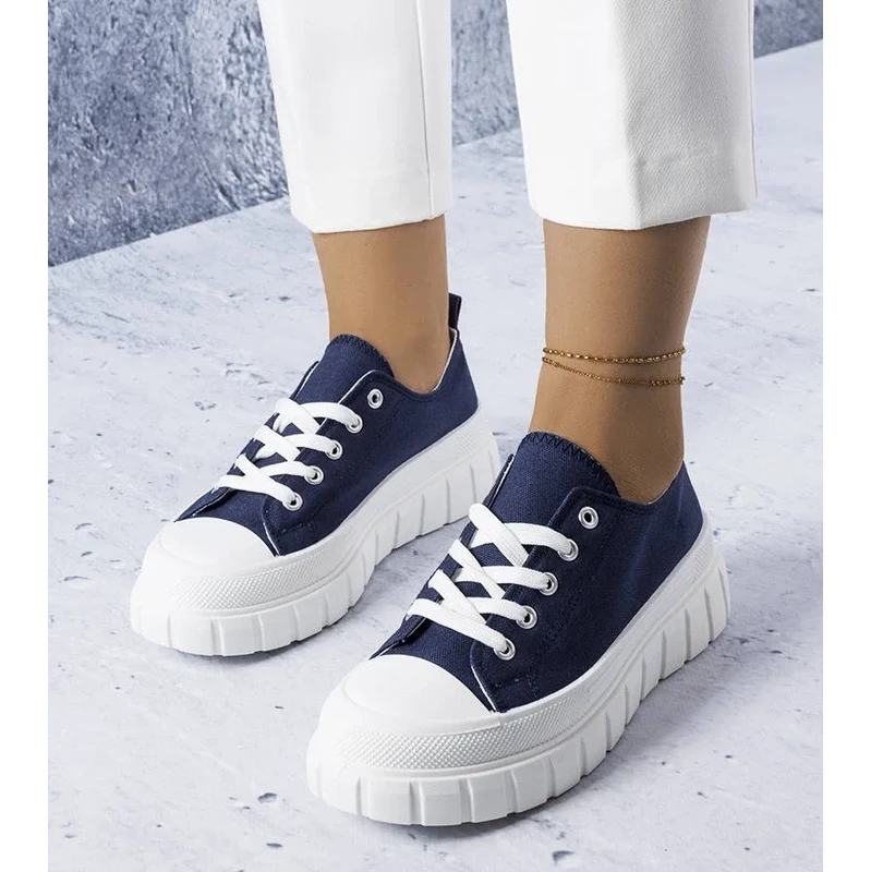 Gemre Navy platform sneakers Bellemare