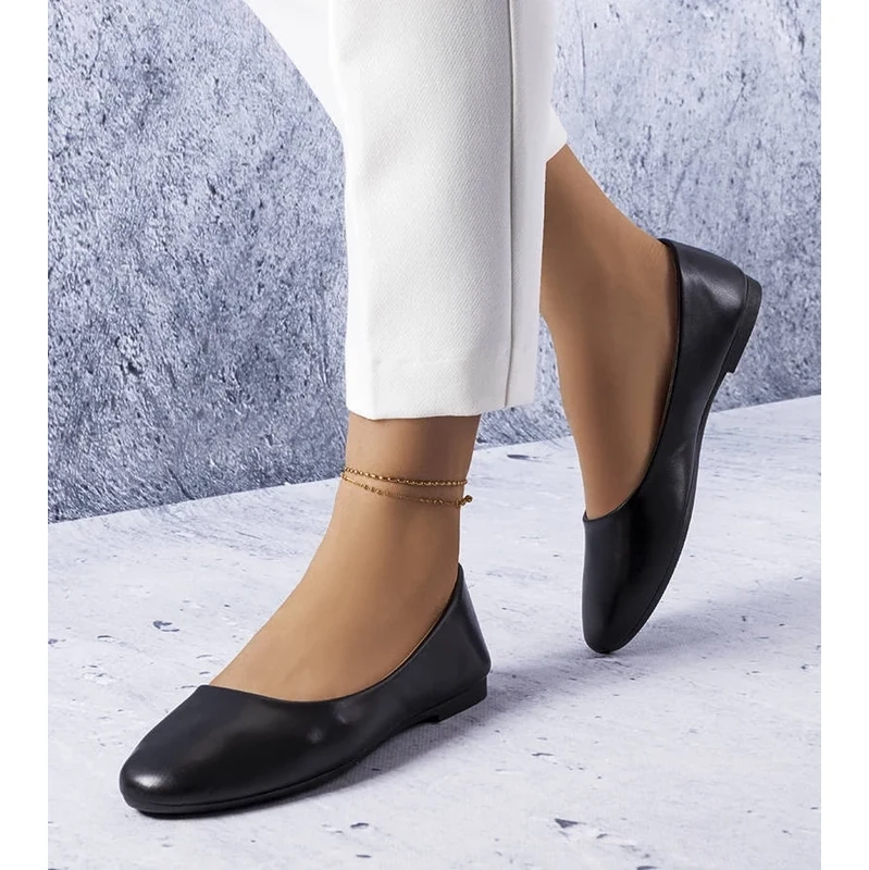 Gemre Black ballet flats with leather insole Truchon 106990146