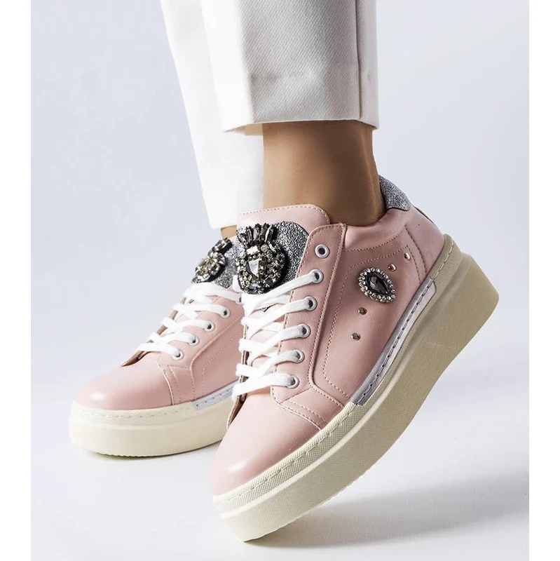 Gemre Pink wedge sneakers Cuillerier