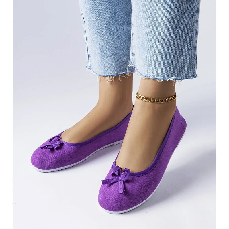 Gemre Purple fabric ballet flats Gendron 106990260