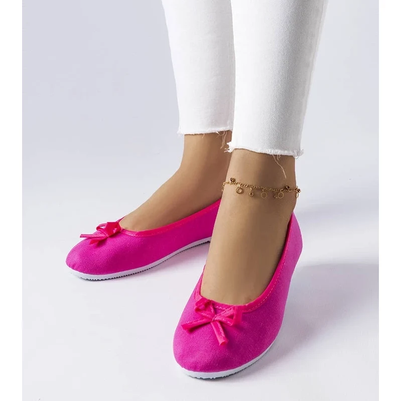 Gemre Pink fabric ballet flats Gendron 106990255