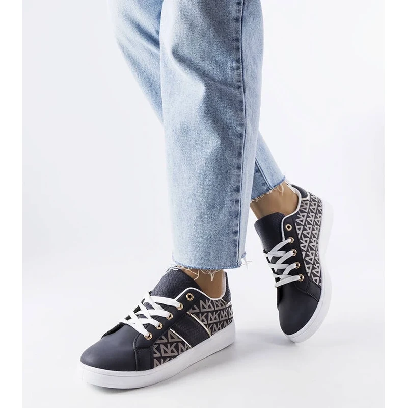 Gemre Navy sneakers adorned with Bolduc monogram