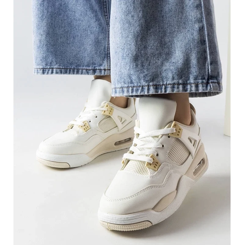 Gemre Beige sneakers made of combined materials Malas